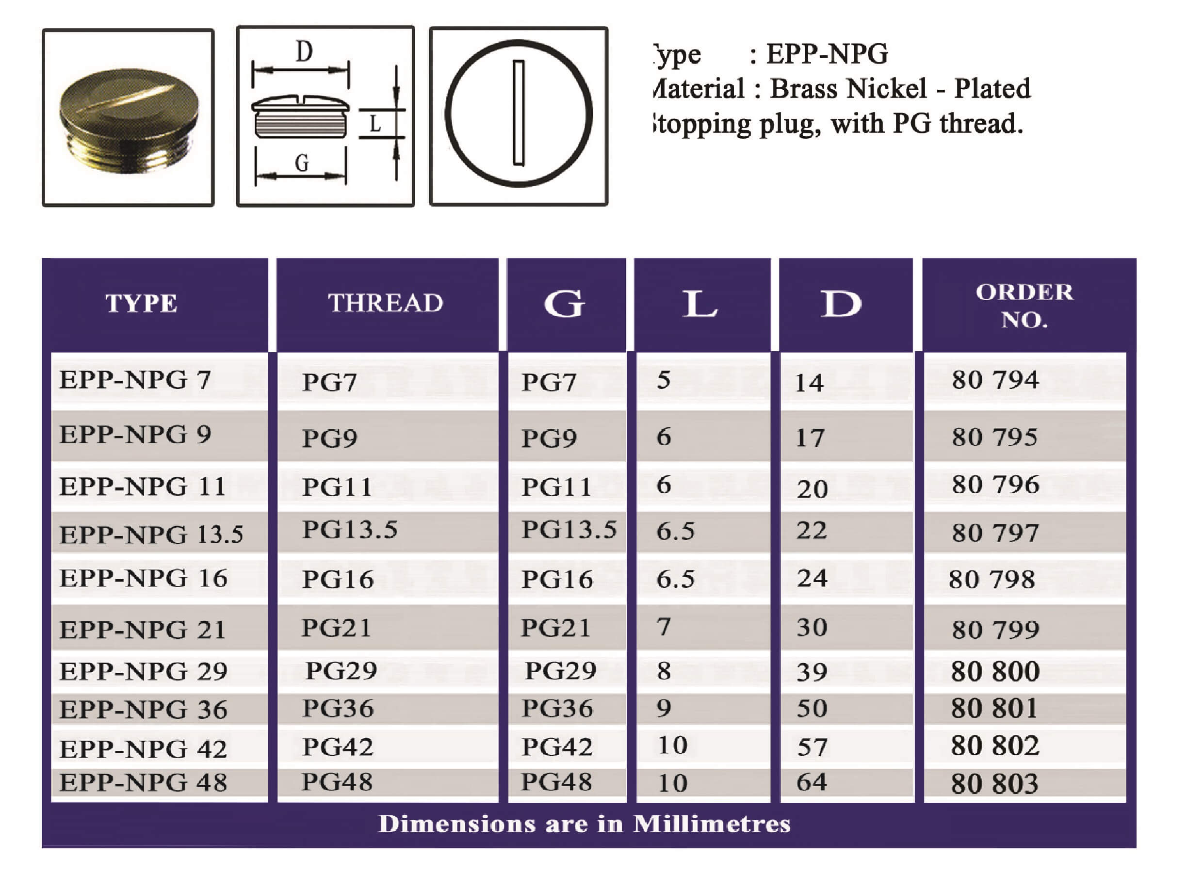 E.P.P - NPG Technical Datasheet